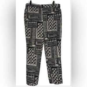 Zara Basic Monochrome Patterned Trousers